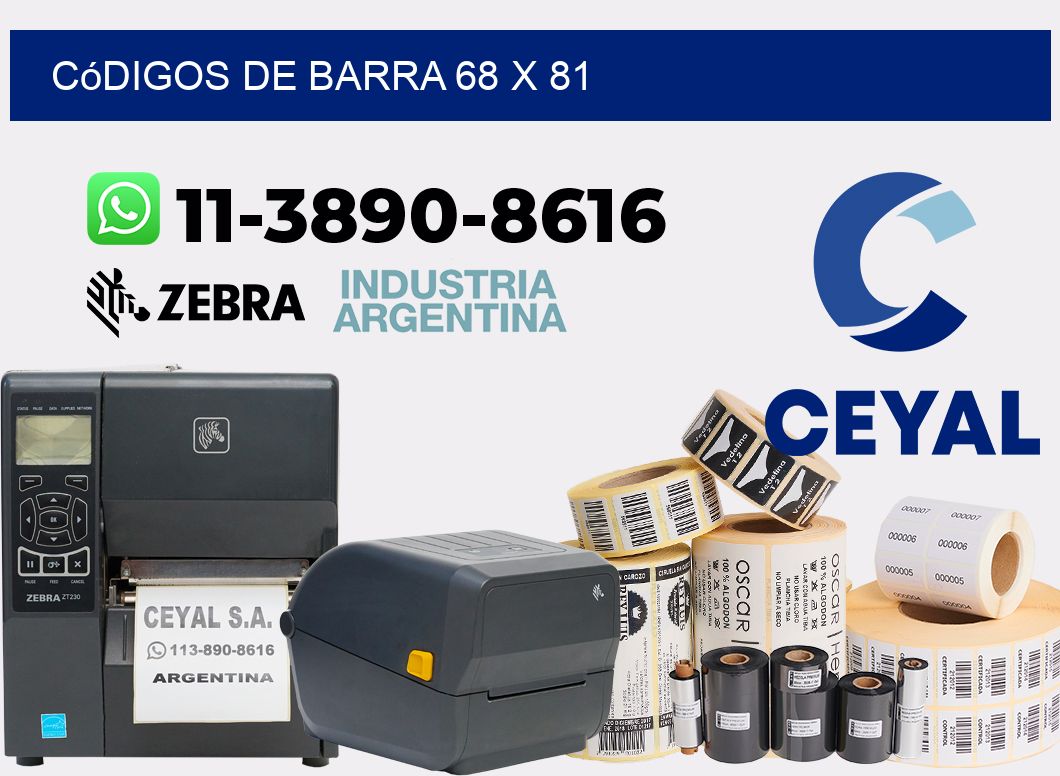 códigos de barra 68 x 81