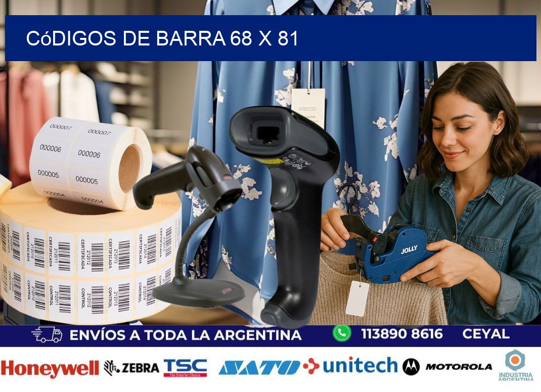 códigos de barra 68 x 81