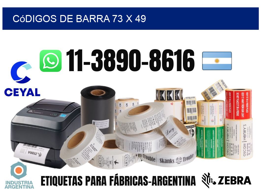 códigos de barra 73 x 49