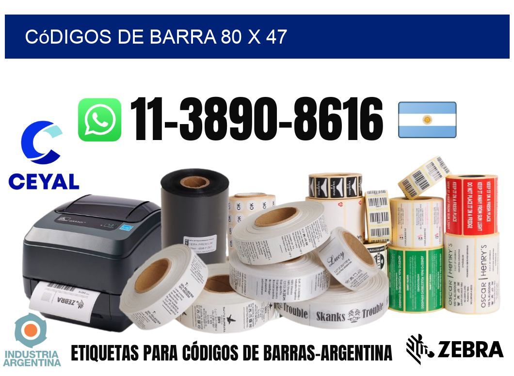 códigos de barra 80 x 47