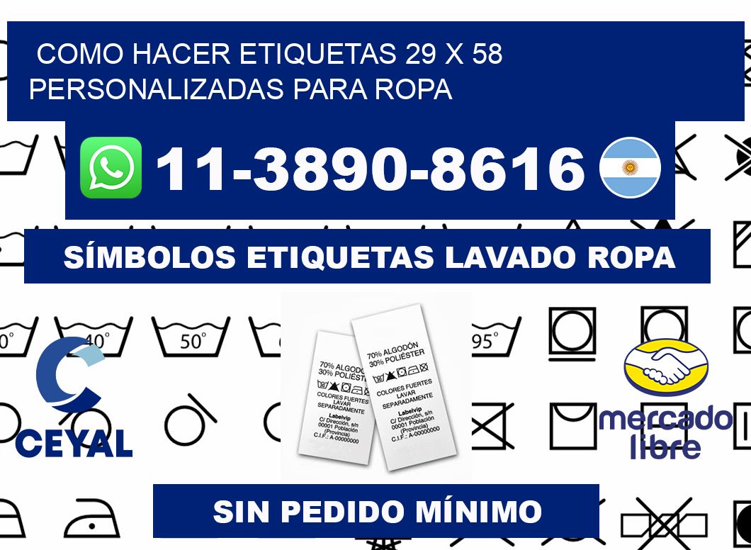 como hacer etiquetas 29 x 58 personalizadas para ropa