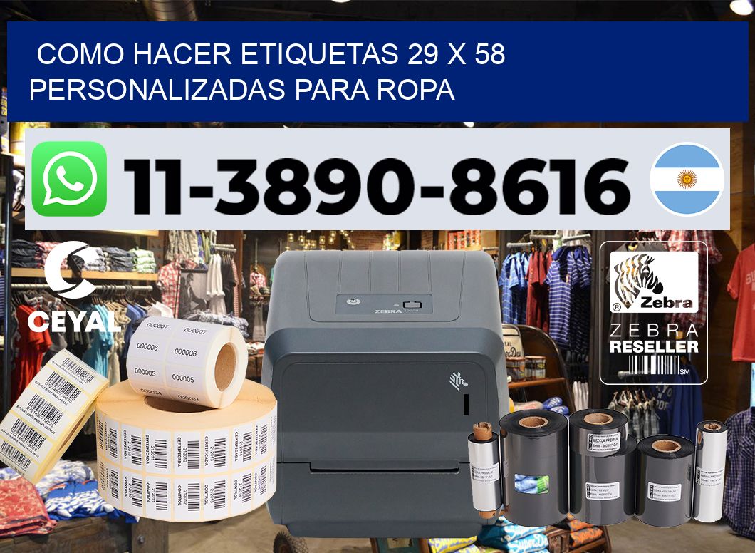 como hacer etiquetas 29 x 58 personalizadas para ropa