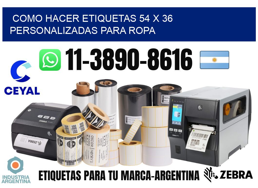 como hacer etiquetas 54 x 36 personalizadas para ropa