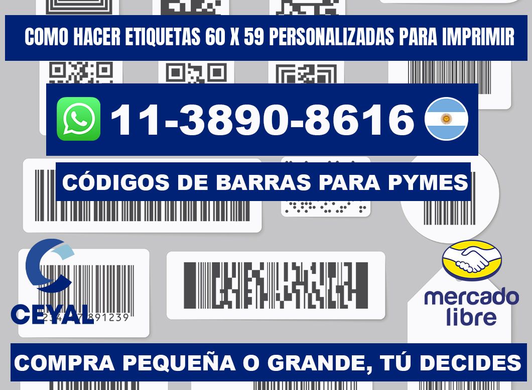 como hacer etiquetas 60 x 59 personalizadas para imprimir
