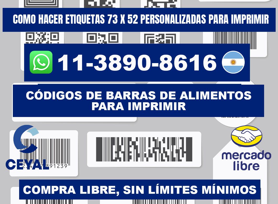como hacer etiquetas 73 x 52 personalizadas para imprimir