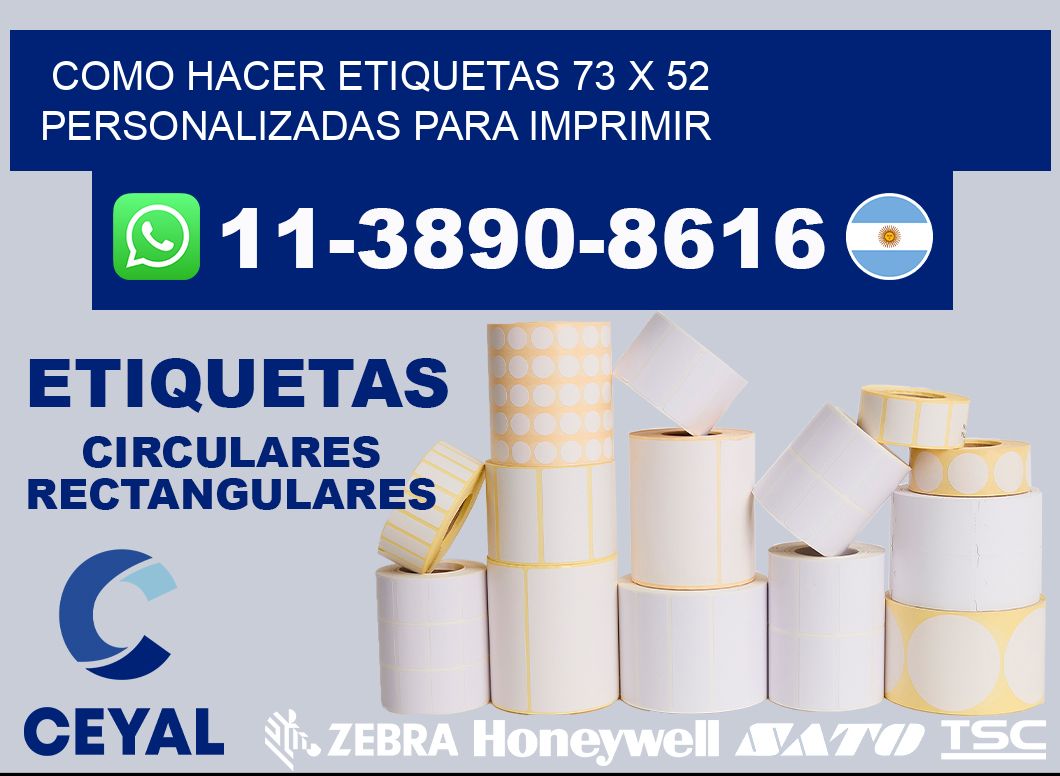 como hacer etiquetas 73 x 52 personalizadas para imprimir
