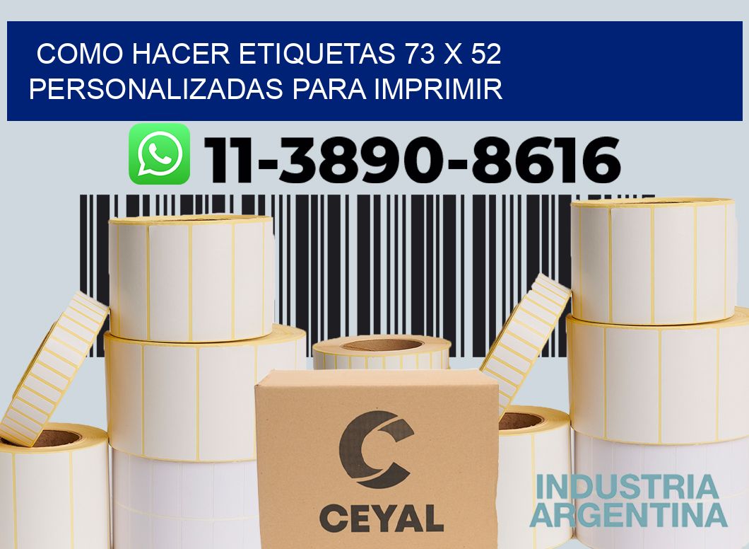 como hacer etiquetas 73 x 52 personalizadas para imprimir