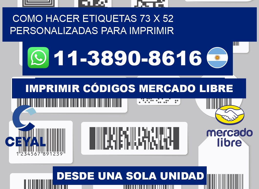 como hacer etiquetas 73 x 52 personalizadas para imprimir