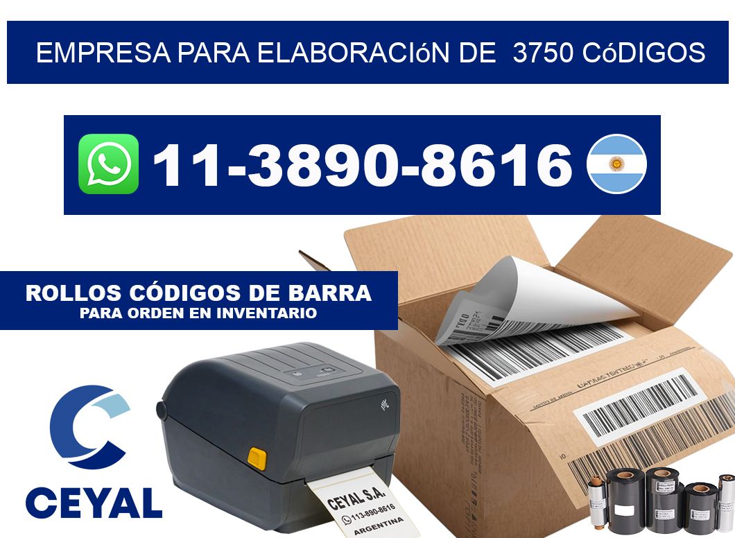 empresa para elaboración de  3750 códigos