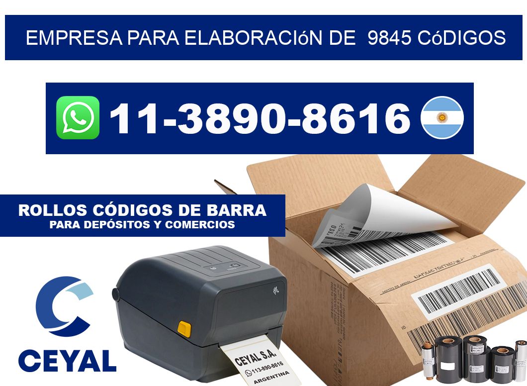 empresa para elaboración de  9845 códigos