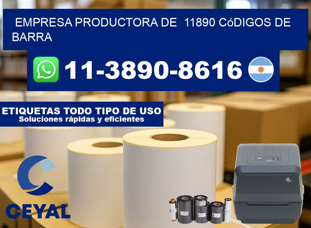 empresa productora de 11890 códigos de barra