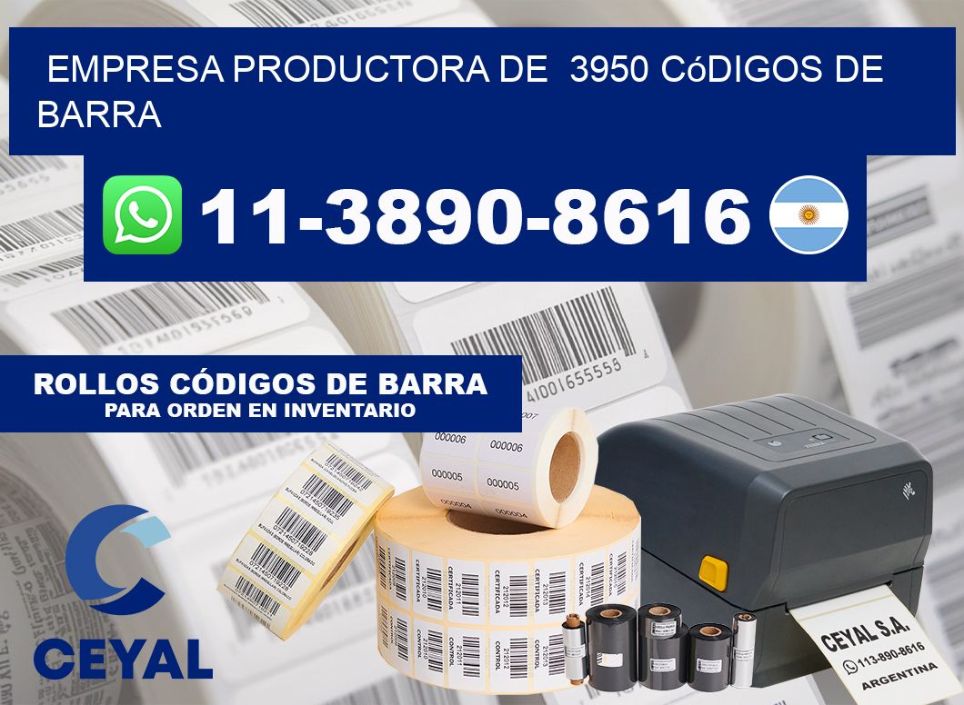empresa productora de  3950 códigos de barra