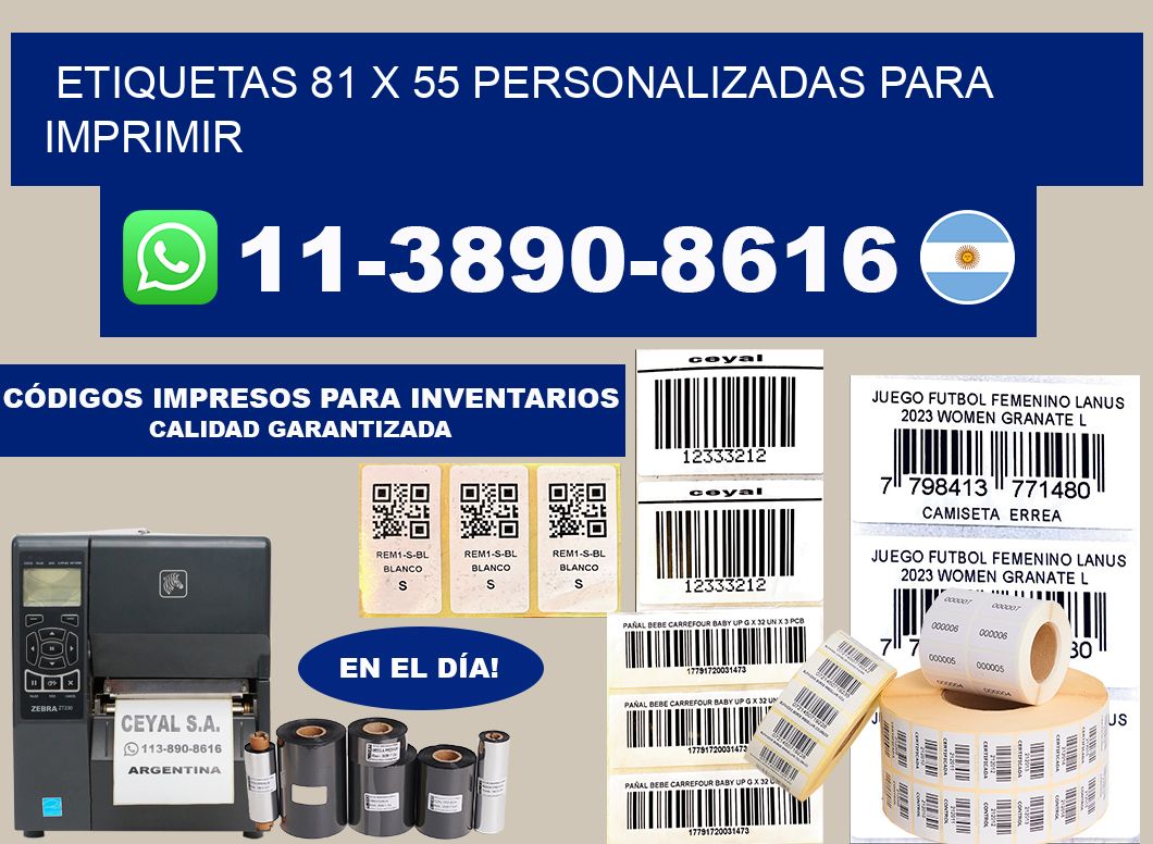 etiquetas 81 x 55 personalizadas para imprimir