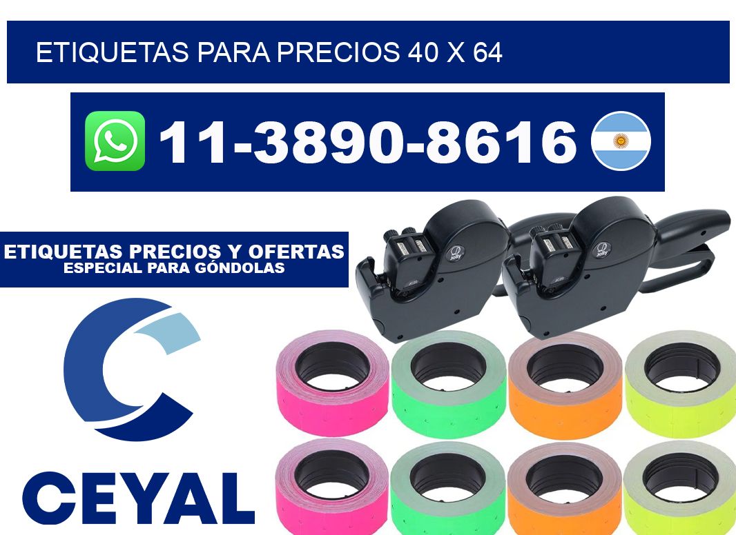 etiquetas para precios 40 x 64