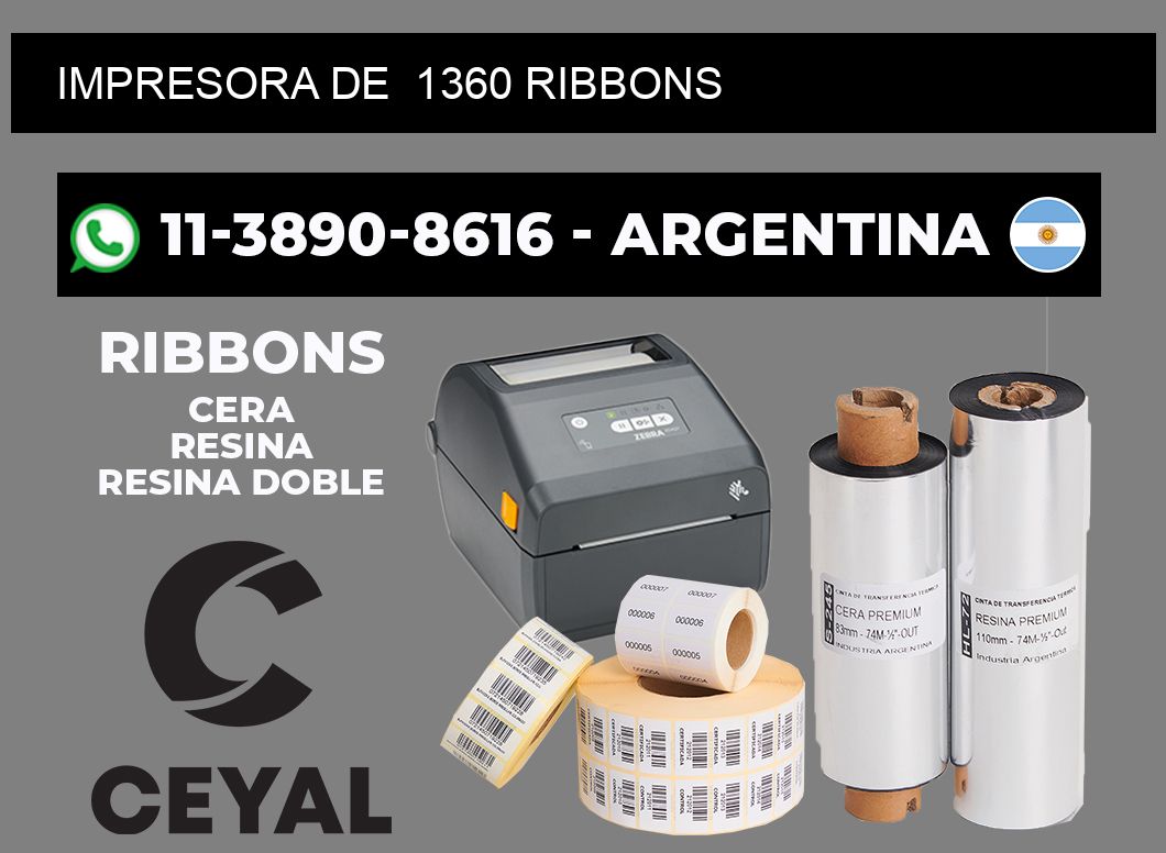 impresora de  1360 ribbons