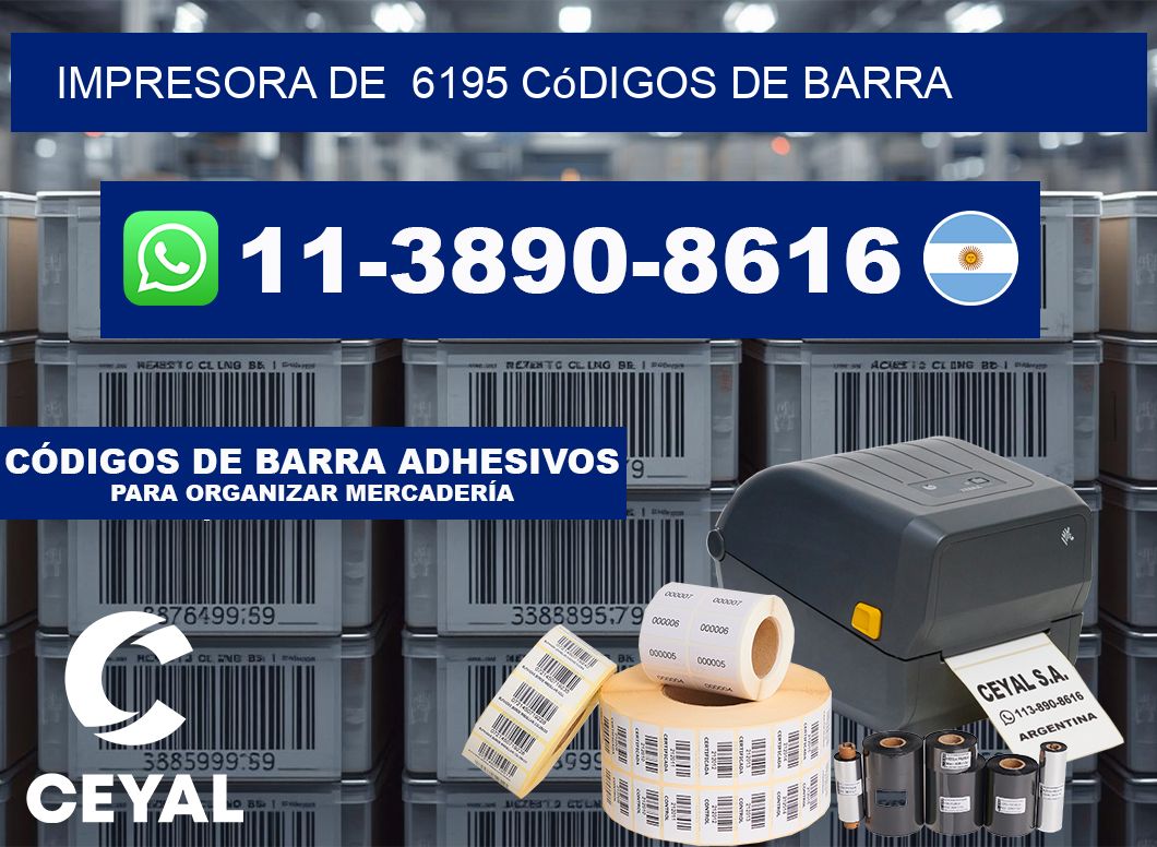 impresora de  6195 códigos de barra
