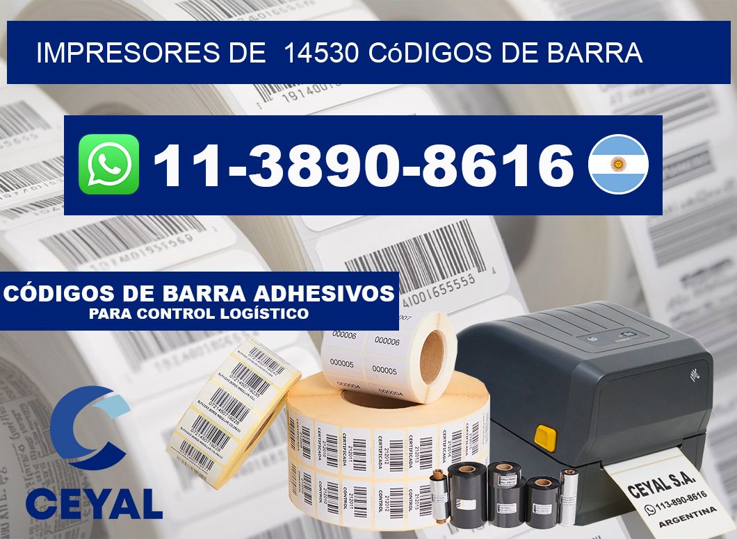 impresores de 14530 códigos de barra