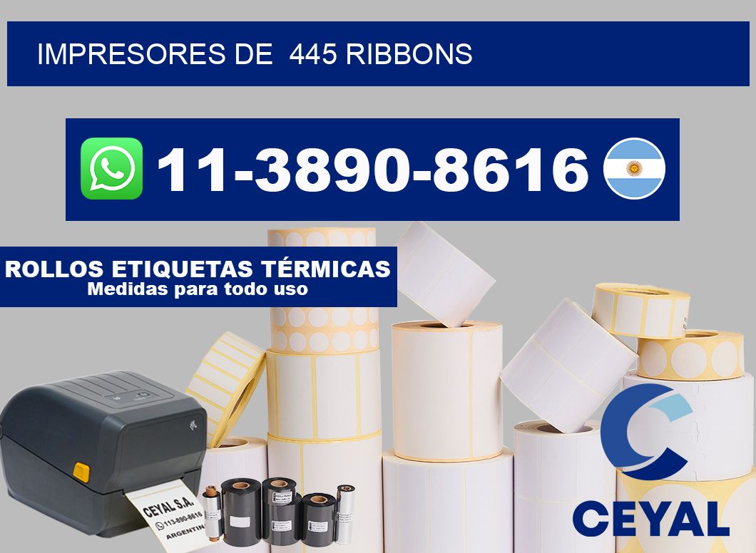 impresores de  445 ribbons