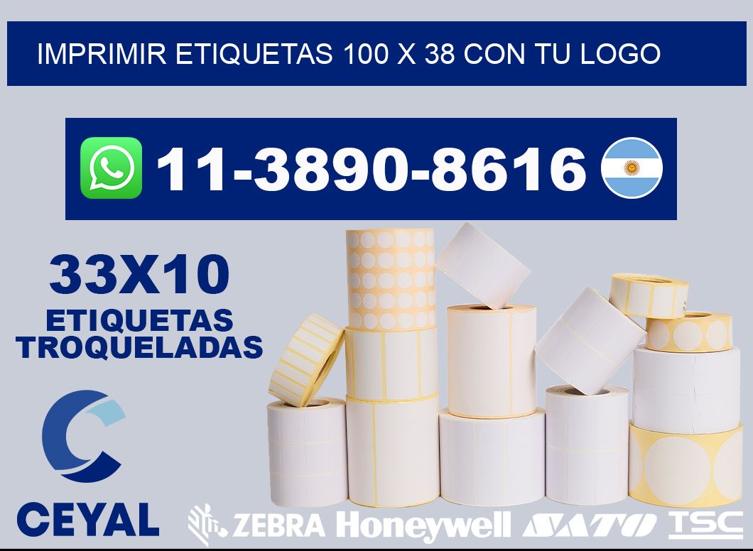 imprimir etiquetas 100 x 38 con tu logo