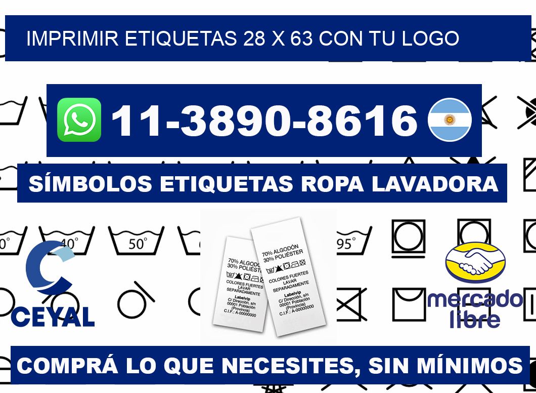 imprimir etiquetas 28 x 63 con tu logo