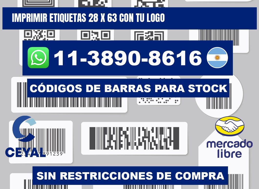 imprimir etiquetas 28 x 63 con tu logo