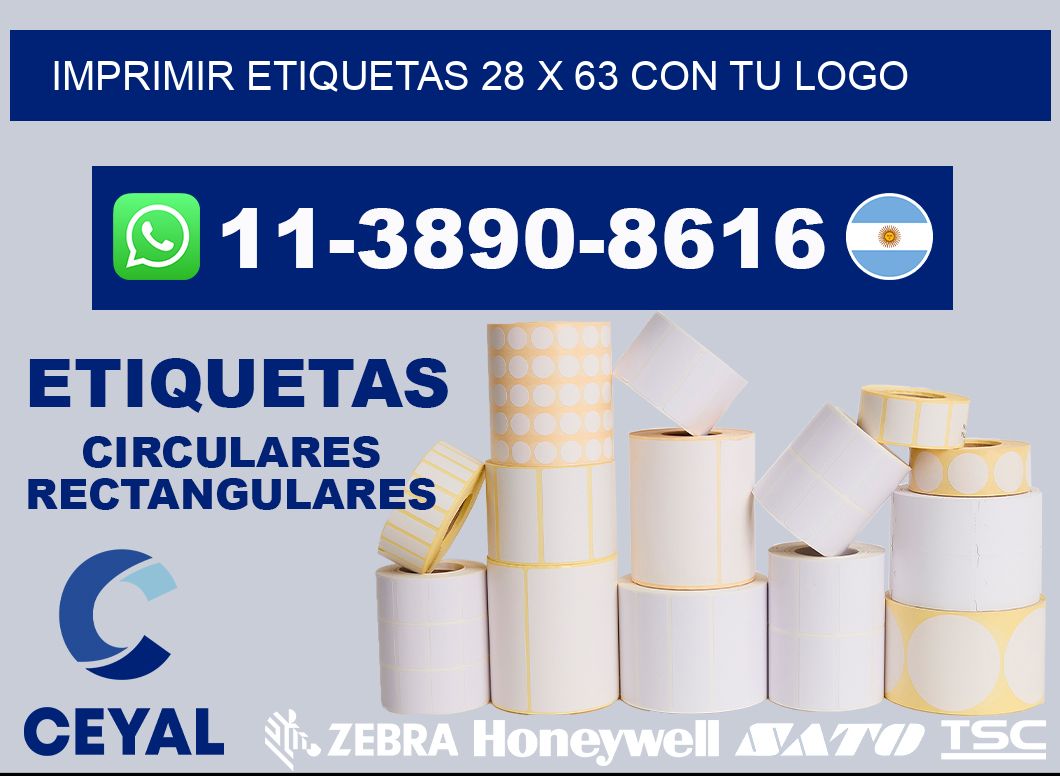 imprimir etiquetas 28 x 63 con tu logo