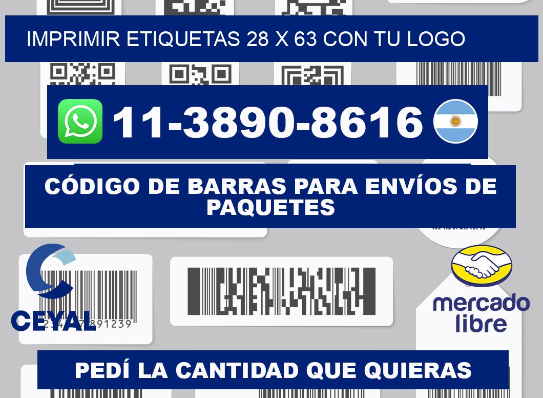 imprimir etiquetas 28 x 63 con tu logo