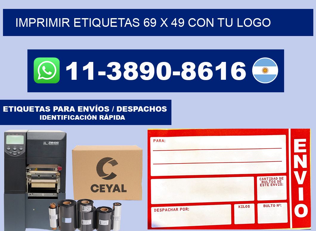 imprimir etiquetas 69 x 49 con tu logo