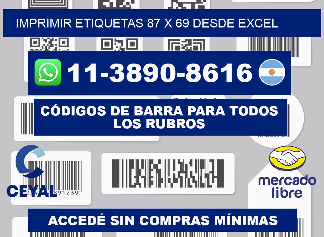 imprimir etiquetas 87 x 69 desde excel