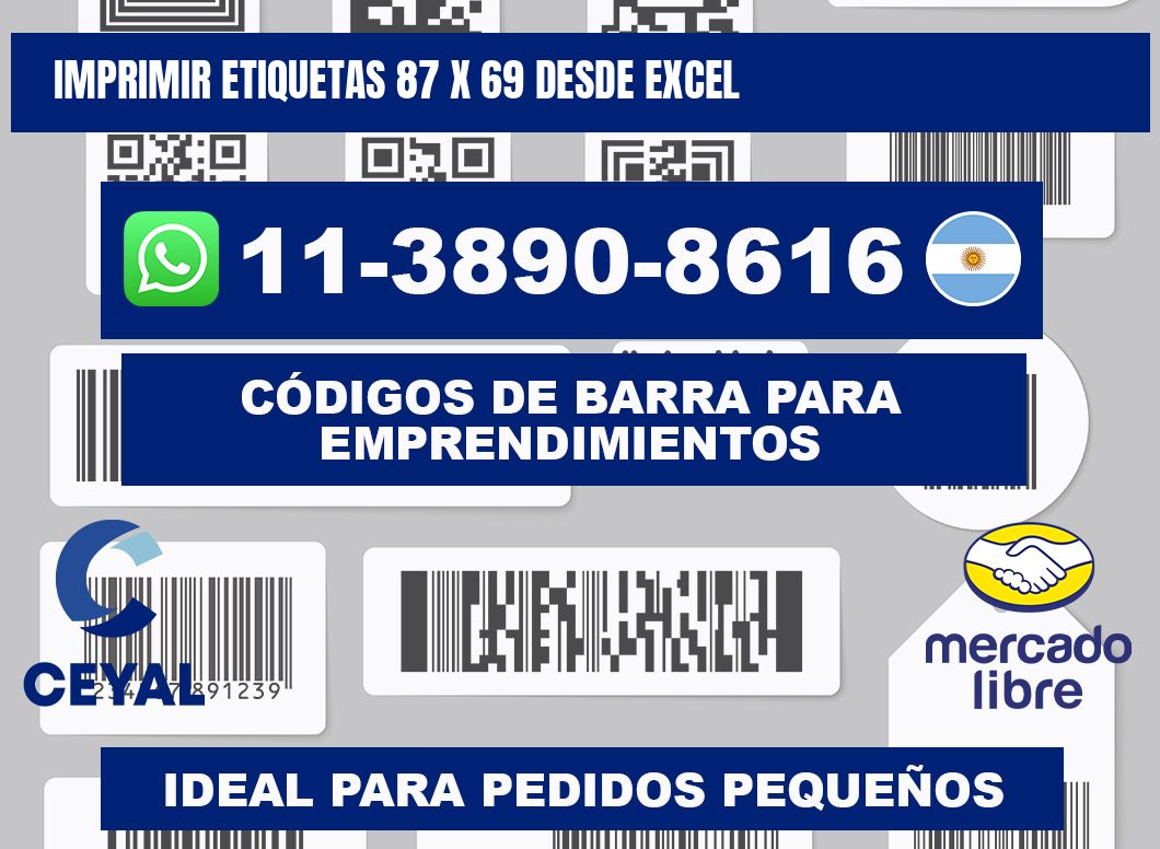 imprimir etiquetas 87 x 69 desde excel