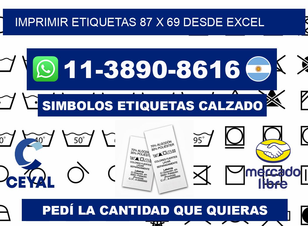 imprimir etiquetas 87 x 69 desde excel