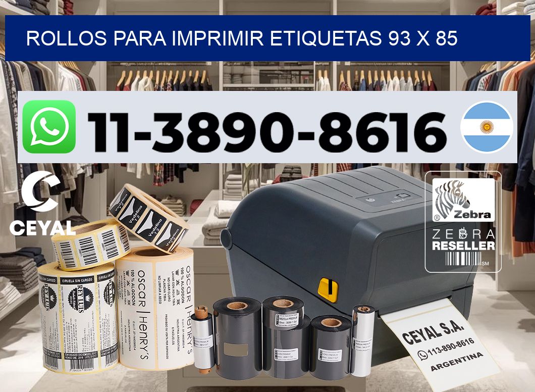 rollos para imprimir etiquetas 93 x 85