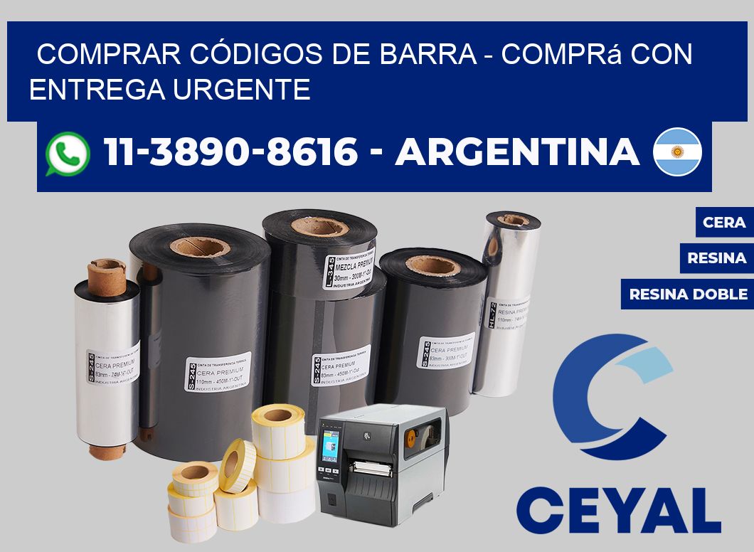 COMPRAR CÓDIGOS DE BARRA - Comprá con entrega urgente