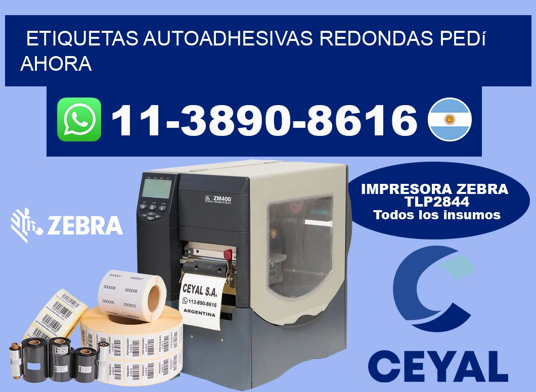 ETIQUETAS AUTOADHESIVAS REDONDAS Pedí ahora