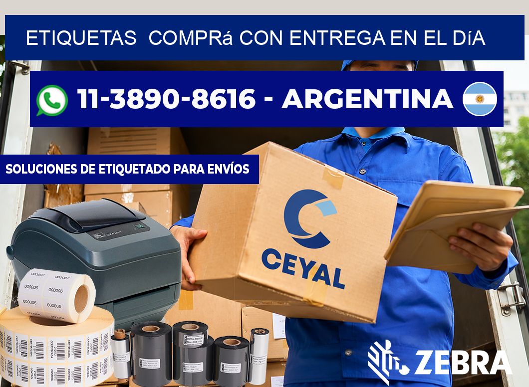 ETIQUETAS  Comprá con entrega en el día