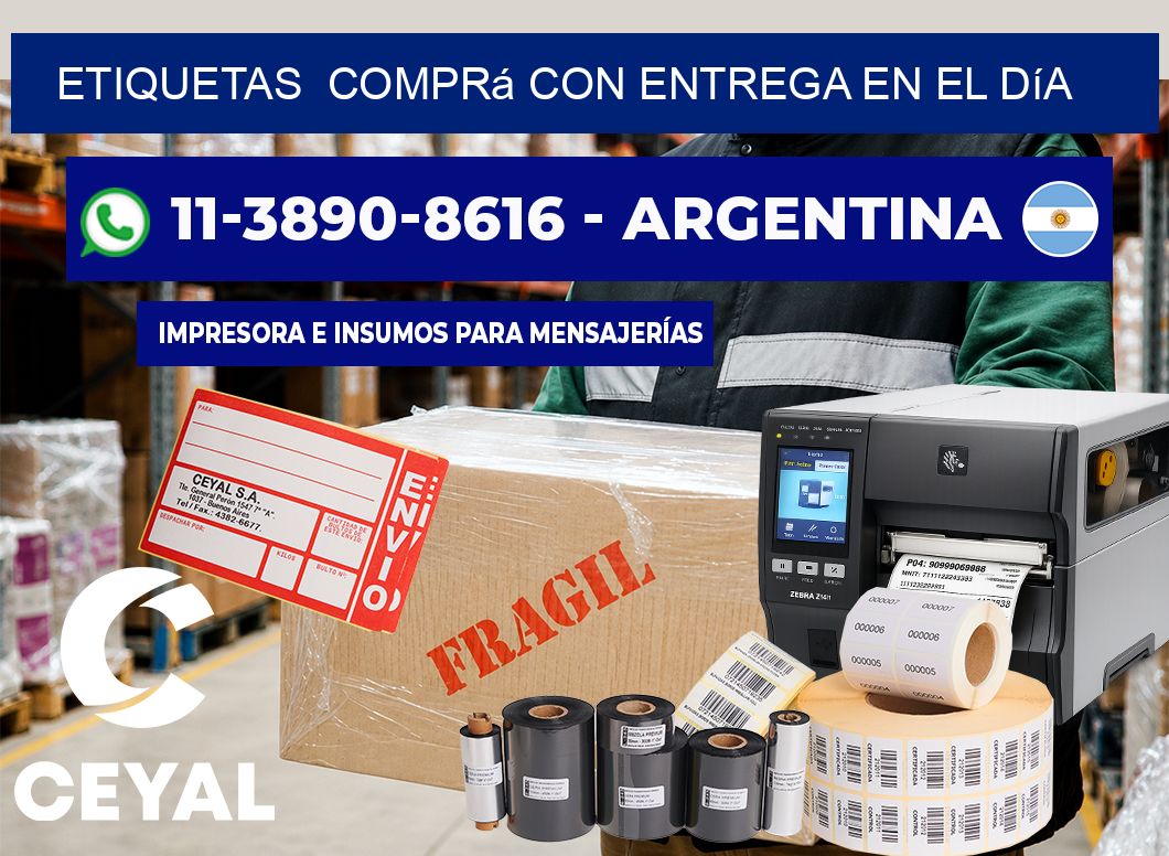ETIQUETAS  Comprá con entrega en el día