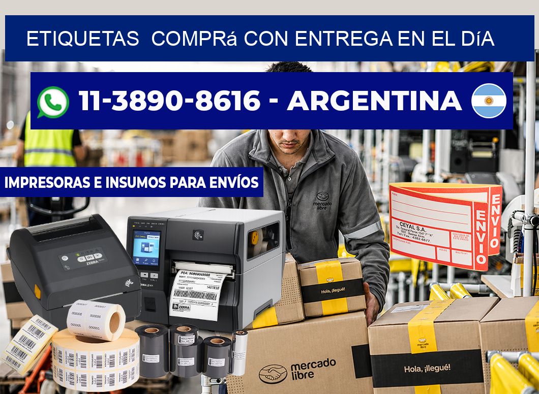 ETIQUETAS  Comprá con entrega en el día