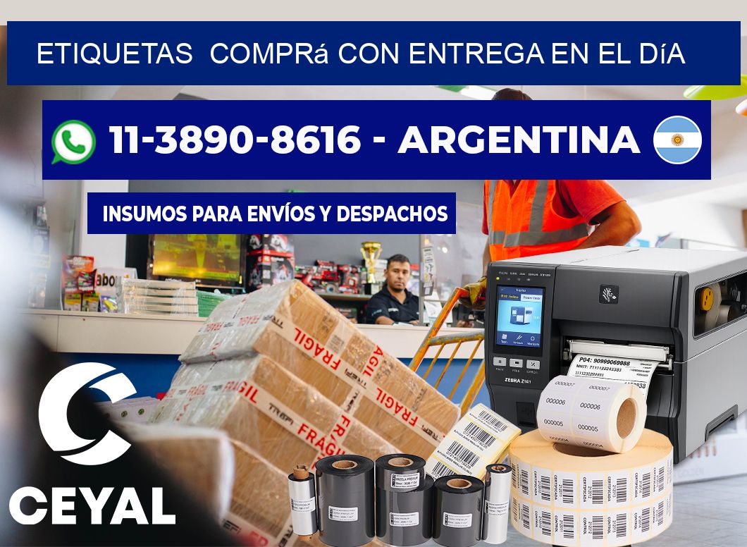 ETIQUETAS  Comprá con entrega en el día