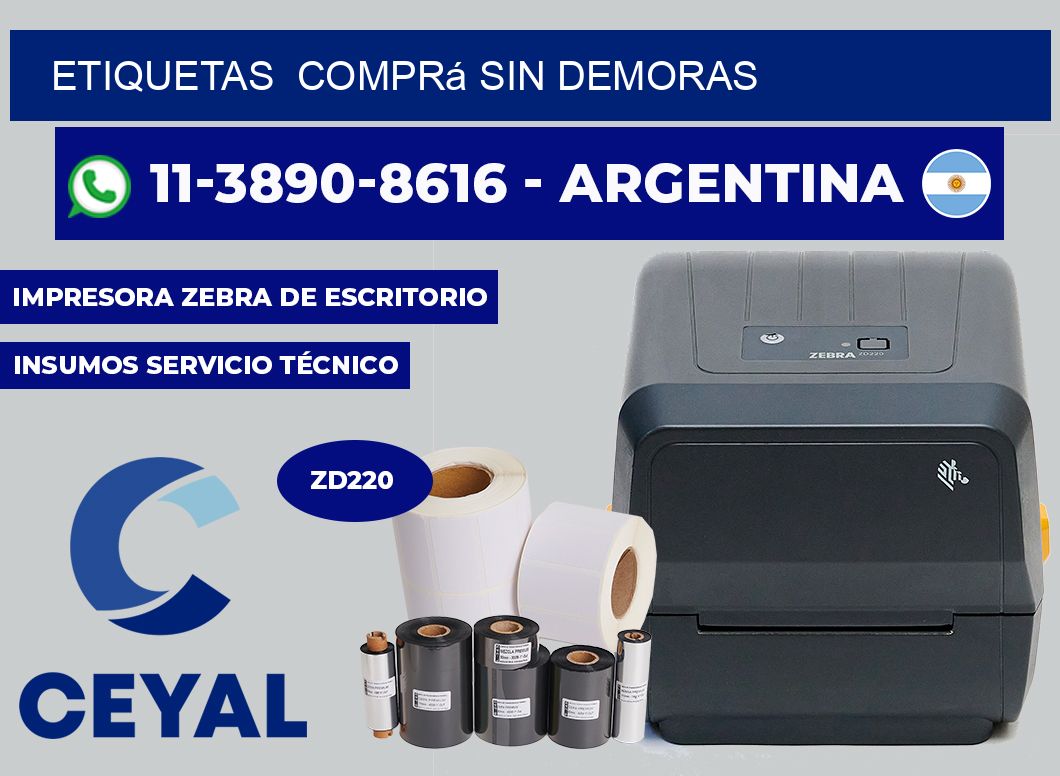 ETIQUETAS  Comprá sin demoras