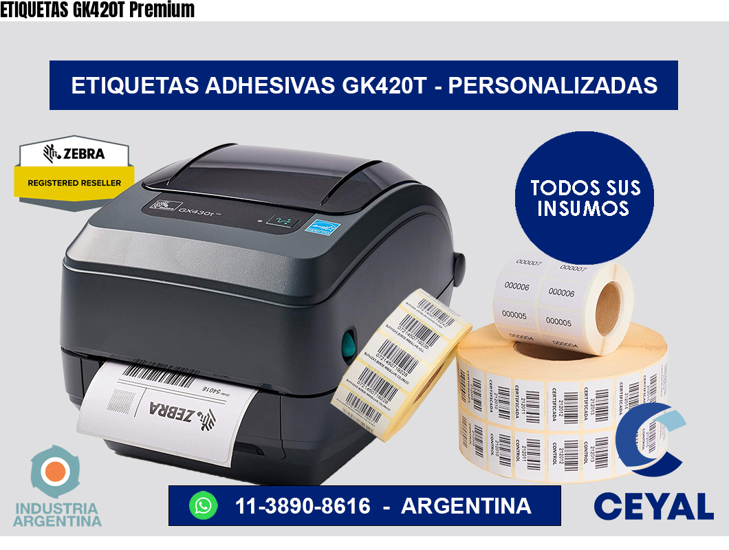 ETIQUETAS GK420T Premium