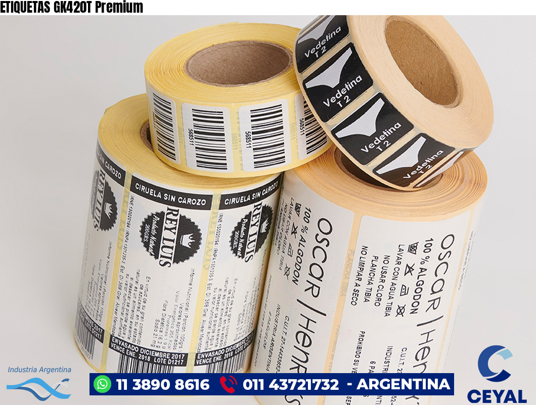 ETIQUETAS GK420T Premium