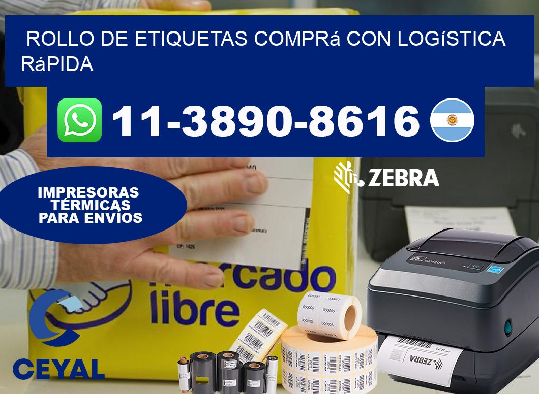 ROLLO DE ETIQUETAS Comprá con logística rápida