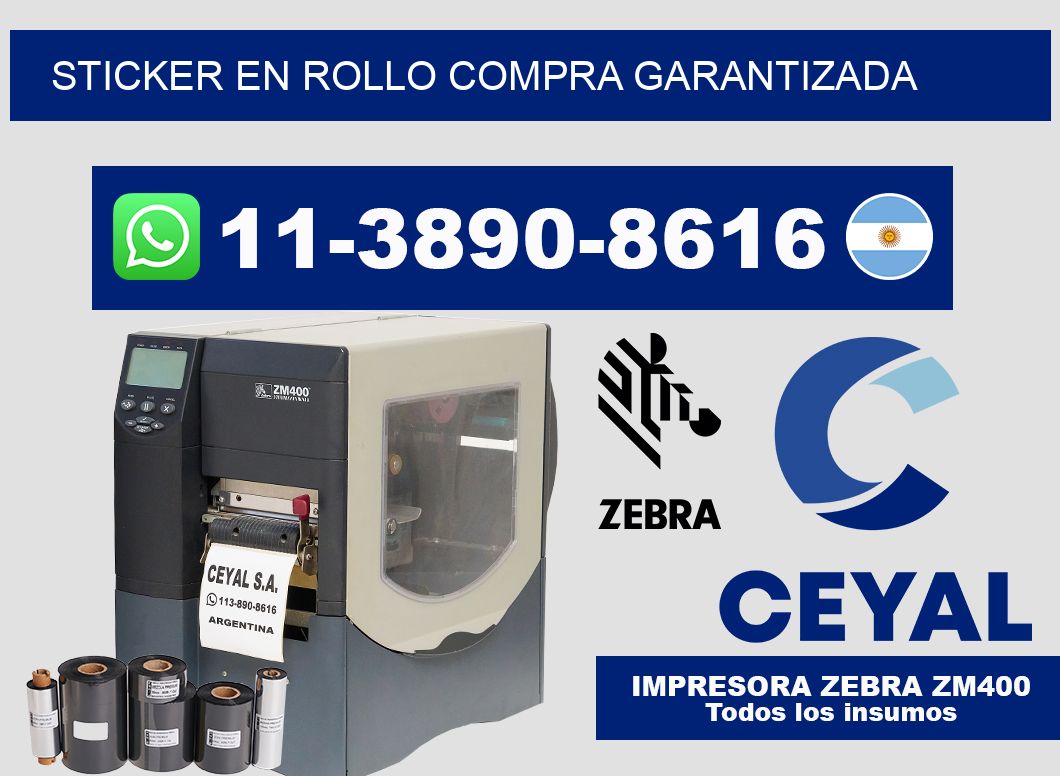 STICKER EN ROLLO Compra garantizada