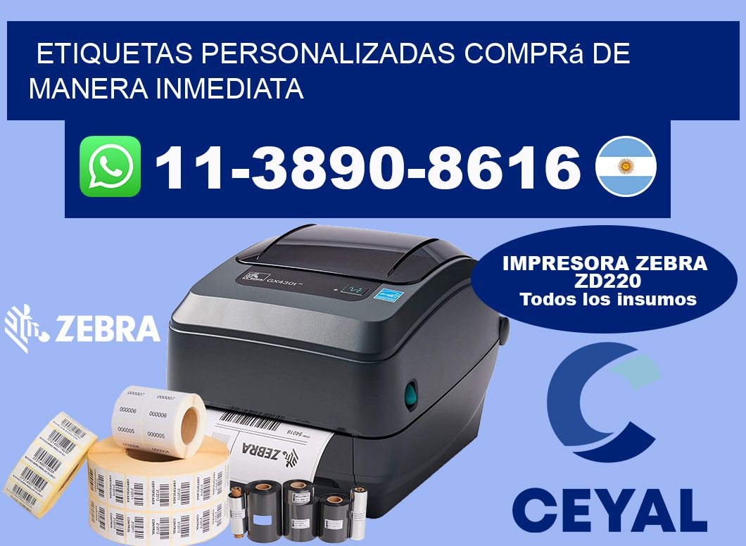 etiquetas personalizadas Comprá de manera inmediata