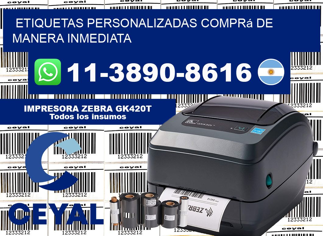 etiquetas personalizadas Comprá de manera inmediata
