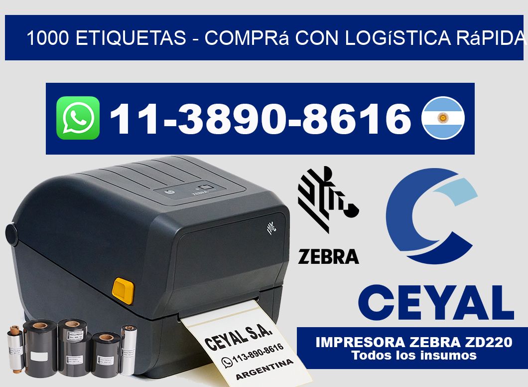 1000 ETIQUETAS – Comprá con logística rápida
