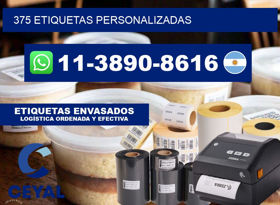 375 ETIQUETAS PERSONALIZADAS