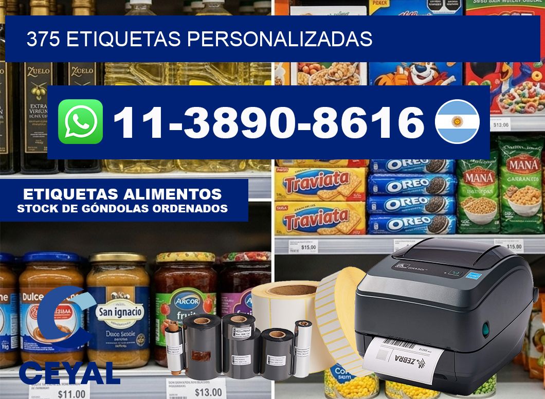 375 ETIQUETAS PERSONALIZADAS