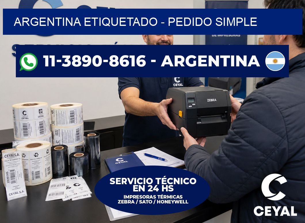 ARGENTINA ETIQUETADO - Pedido simple