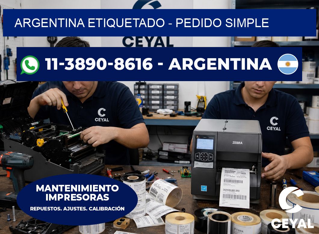 ARGENTINA ETIQUETADO - Pedido simple